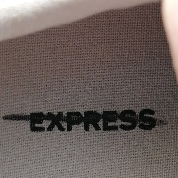 Express Womens Lace Up Sneaker Gray Low Top Round Toe Flat Heel 11 - Picture 8 of 10